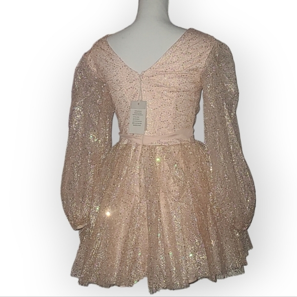Pink Homecoming Sequin Mini Dress - Picture 5 of 6